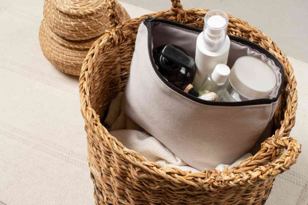 A curated self-care gift basket filled with thoughtful items for relaxation and comfort.