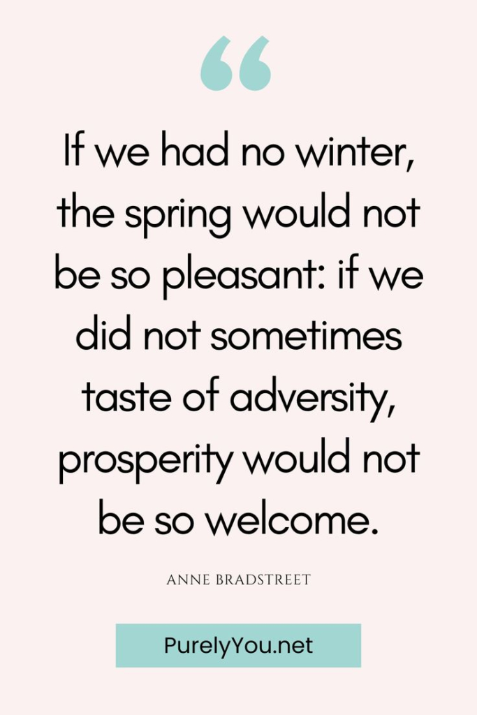 Inspirational Winter Quotes - Anne Bradstreet