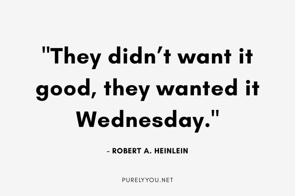 Funny Wednesday quotes written in playful, bold text on a blank background, adding humor and relatable midweek vibes